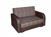 Hugó kanapé 3.kép barna szövet- barna textilbőr